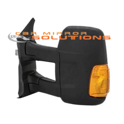 Ford Transit VO MK8 2014 onwards (manual adjustment, long arm, w indicator) Passenger Side Mirror - Car Mirror Solutions