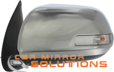 Toyota Hilux SR5 09/2011-06/2015 Chrome (w indicator) Passenger Side Mirror - Car Mirror Solutions